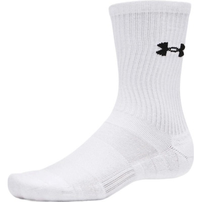 Under Armour ponožky Performance Cotton 3p Crw White/White/Ultimate Black