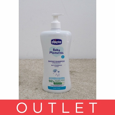 CHICCO Šampón jemný na vlasy a telo s dávkovačom Baby Moments 92 % prírodných zložiek 500 ml