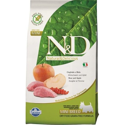 N&D Prime Adult Mini Grain Free Wild Boar & Apple 7 kg
