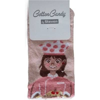 Steven vzorované detské ponožky 014 svetlo ružová/dievča