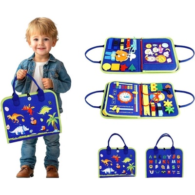 2Kids Toys Senzorická busy kniha Dinosauři 4