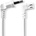 Nedis Захранващ кабел Nedis CEGL11055WT20, евро щепсел, IEC-320-C7, ляв ъгъл, 2 м, бял (CEGL11055WT20)