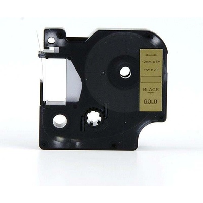 Compatible Съвместима лента с Dymo 53723, 24mm x 7m, черен печат / златна основа (53723)