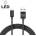 Delight cable - USB Type-C кабел за зареждане, 1 м, черен 55442C-BK (55442C-BK)
