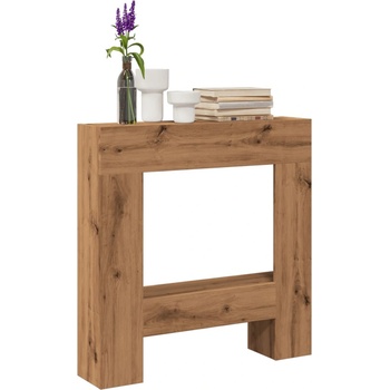 vidaXL Облицовка за камина, дъб артизан, 81x18x82 см, инженерно дърво (854606)