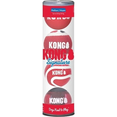 Kong Signature míč (M) 6,4 cm 4 ks
