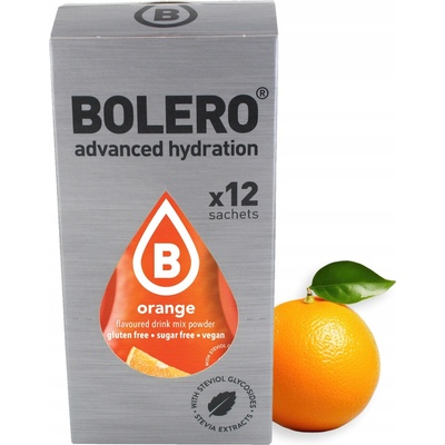 Balíček Bolero Pomaranč so stéviou nápoj v prášku bez cukru 12 ks x 3 g