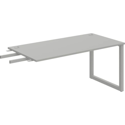 OFFICE PRO s.r.o. HOBIS prídavný stôl do uhla - US O 1600 RU, hĺbka 80 cm, šedá