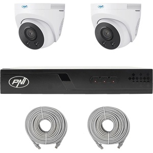 PNI IP710-2IP5 - Комплект за видеонаблюдение 5MPx, 10-канален 4K NVR и 2 куполни 5MPx IP камери (IP710J-2IP5)