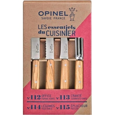 Opinel Sada Essentials Olivewood Box Set