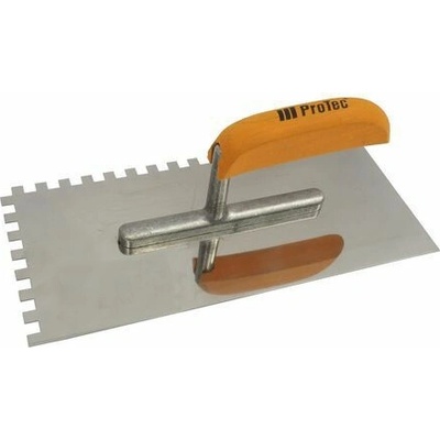 Hladítko nerezové ProTec EURO s dřevěnou rukojetí, 280 x 130 mm, zub 8 mm