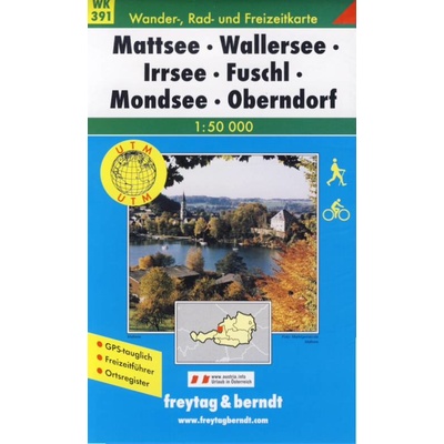 Freytag & Berndt Wander-, Rad- und Freizeitkarte Mattsee, Wallersee, Irrsee, Fuschl, Mondsee, Oberndorf