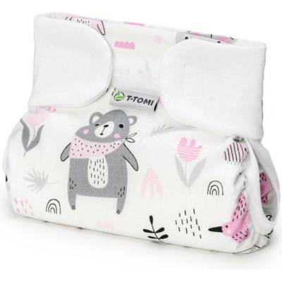 T-TOMI Ortopedical Abduction Pants Velcro ortopedické abdukční kalhotky na SZ Pink bears 3-6 kg 1 ks