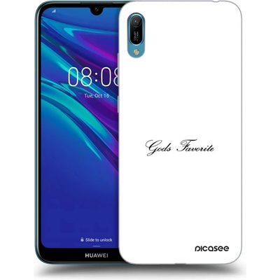 Picasee silikonový průhledný obal pro Huawei Y6 2019 - Gods Favorite