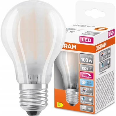 Osram LED žiarovka E27 A60 11W 100W 1521lm 4000K Neutrálne 300° CRI90 Stmievateľné vlákno SUPER STAR+
