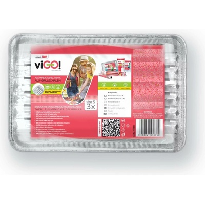 Vigo grilovací tácky malé 3KS 28X22CM