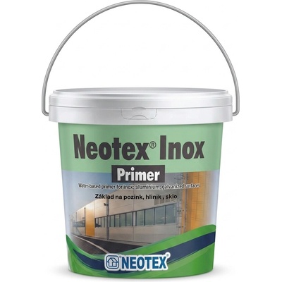 Neotex Inox Primer - základný náter na pozink, hliník, sklo Balenie: 3 L