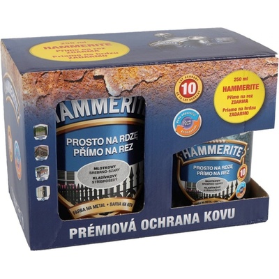 Akzo Nobel Hammerite Přímo na rez kladívkový 0,7L stříbrošedá – Sleviste.cz