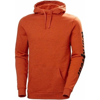 Helly Hansen Mens Manchester Graphic Hoodie Dark Orange