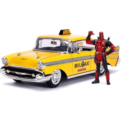 Jada Toys Deadpool Diecast Model Deadpool Taxi žlutá 1:24