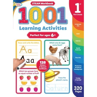 Active Minds 1001 First Grade Steam Workbook Sequoia Children's PublishingPaperback