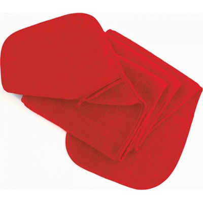 Result Winter Essentials Fleecová šála s kapsou na zip s antipilingovou úpravou červená