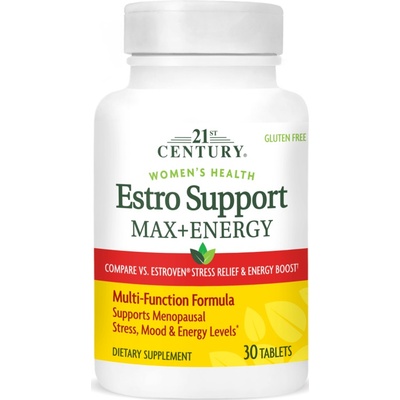 21st Century Estro Support Max + Energy, 30 таблетки, 21st Century (9139)