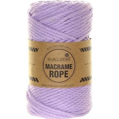 Maccaroni Rope 4 mm světle fialová 404S