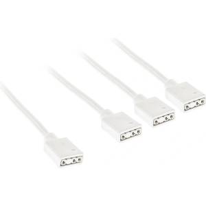 Kolink Сплитер Kolink ARGB 1-3, 3-pin, 30 cm, бял (KOLINK-AC-ZUAD-1628)