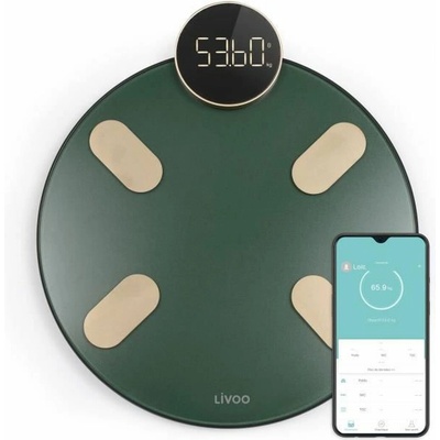 Livoo Електронен кантар за баня Livoo DOM455V Зелен