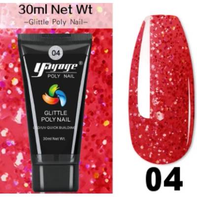 YAYOGE poly gel glitter 04 30 ml