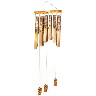 SLEVA Bambusová zvonkohra ve dvojřadě 50 cm