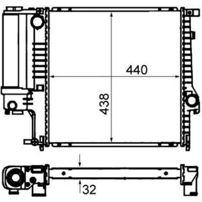 Chladič, chlazení motoru MAHLE CR 330 000S CR 330 000S