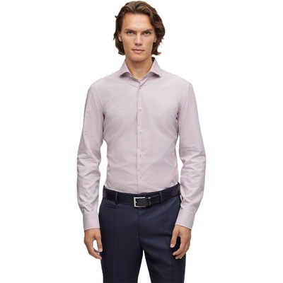 HUGO BOSS Риза с дълъг ръкав Boss Men's Long Sleeve Shirt - Red