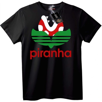 NOONEBRAND Тениска Пиранья лого - XS, Black