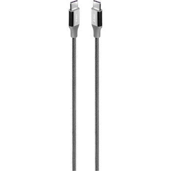 Ttec Кабел ttec - AlumiCable, Fast Charge, USB-C/USB-C, 1.5 m, 100W, сив (8694470827940)