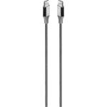 Ttec Кабел ttec - AlumiCable, Fast Charge, USB-C/USB-C, 1.5 m, 100W, сив (8694470827940)
