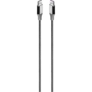 Ttec Кабел ttec - AlumiCable, Fast Charge, USB-C/USB-C, 1.5 m, 100W, сив (8694470827940)