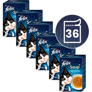 FELIX Супа Вкусен избор с треска, с риба тон, с платика 36 x 48 г