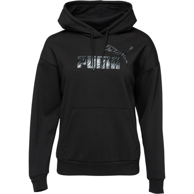 Puma ESS+ Animal AOP Hoodie čierna strieborná