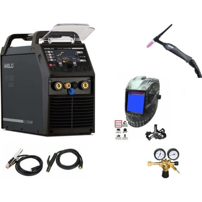 iWELD TIG 2400 AC/DC HF PULZ PFC pro TIG SET 11 + RV Argon + kukla profi Predátor 800TIG2400ACDC/SET11