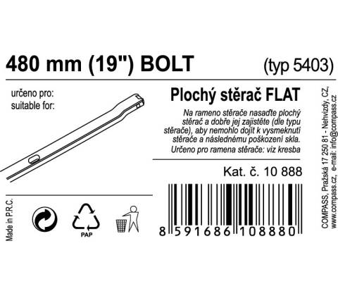 Compass Flat Bulk 480 mm 10888