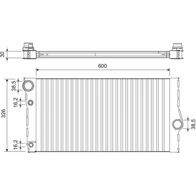 Chladič vody pro motor VALEO 701193