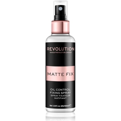 Revolution Matte Fix матиращ и фиксиращ спрей върху фон дьо тен 100ml