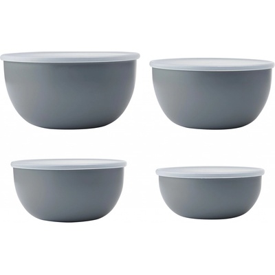 KitchenAid Misky s vekom sivé 4 ks KQG176OSCGG