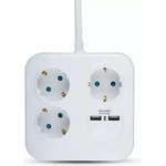 V-TAC 3 Plug + 2 USB 1,4 m (8799)