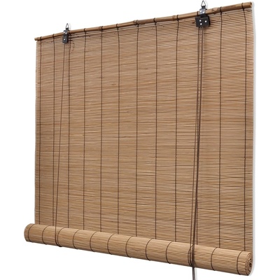 Petrashop Hnědá bambusová roleta 140 x 160 cm