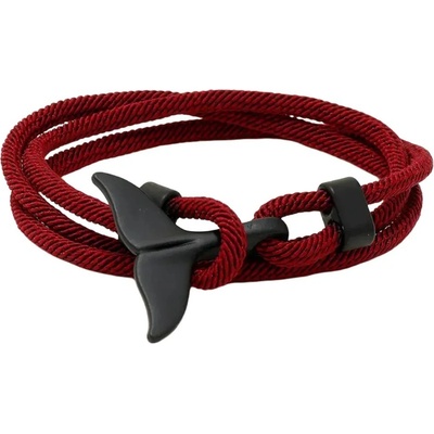 Amparo Miranda Náramek Velrybí ploutev Černá B0477 bordo