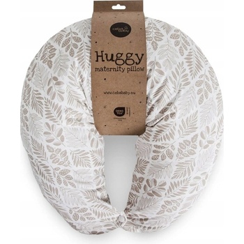 CEBA Vankúš na dojčenie HUGGY Basic Brown Leaves