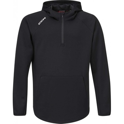 CCM mikina Locker Room 1/4 Zip 2022 JR Junior tmavo modrá